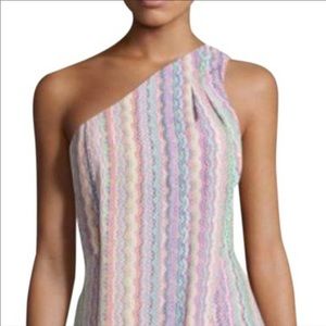 BCBG one shoulder gown